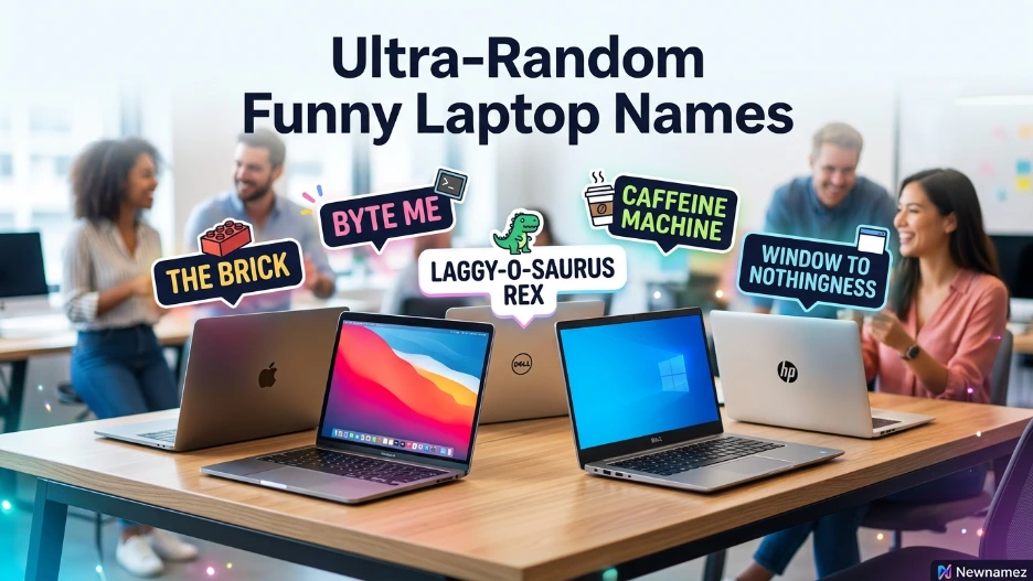 Ultra-Random Funny Laptop Names