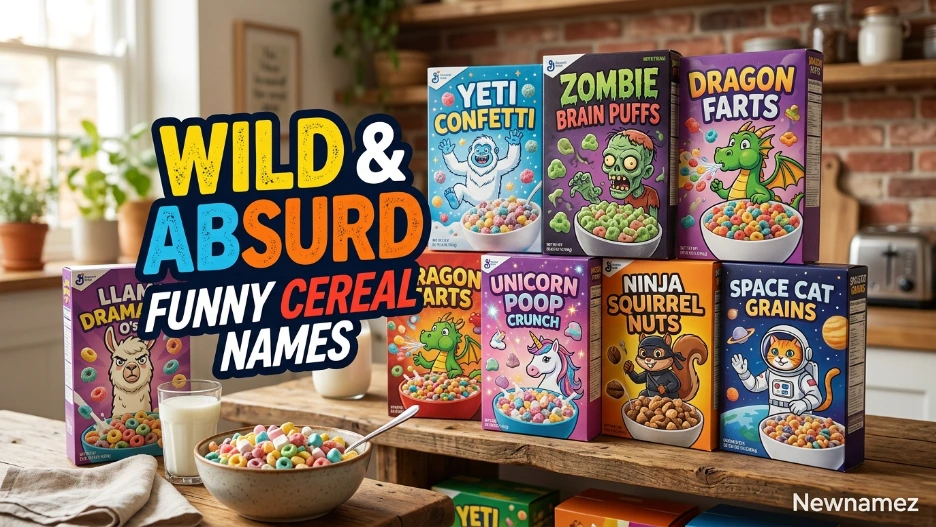 Wild & Absurd Funny Cereal Names