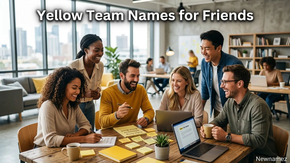 Yellow Team Names for Friends