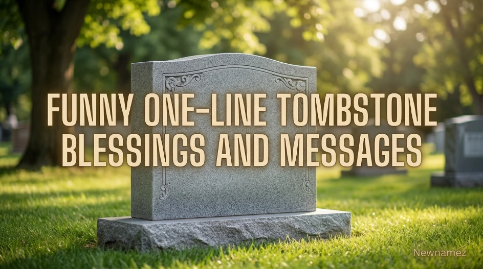 Funny One-Line Tombstone Blessings and Messages
